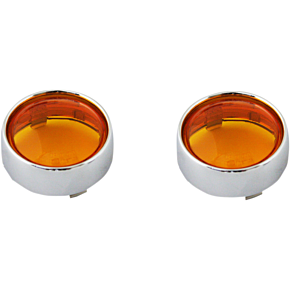 Custom Dynamics Bullet Signal Lenses - Chrome/Amber PB-B-BEZ-CA