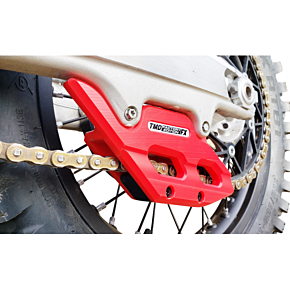 Factory Edition Chain Guide With Replacement Wear Pad - Red RCG-KT5-RD