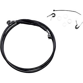 Brake Line - Front - Black - +10" - XL 1741-2537