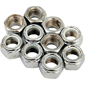 7/16-20 Chrome Nylon Nut DS-190531