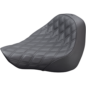 Renegade Solo Seat - Lattice Stitched - Black