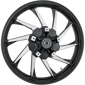 Coastal Moto Front Wheel - Hurricane 3D - Dual Disc/No ABS - Black - 21"x3.50" - '08+ FL 3D-HUR213BC