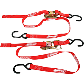 Moose Racing Ratchet Tie-Down - 1" - Red