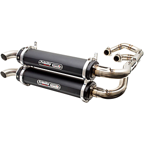 Trinity Racing Dual Exhaust - Black TR-4162D-BK