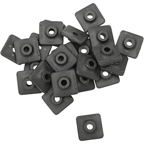 Extra Large Backer Plates - Black - Square - 96 Pack 700X-96