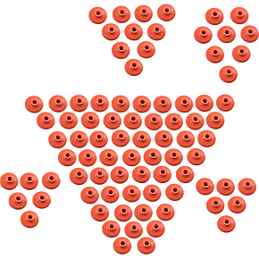 Backer Plates - Orange - Single - 84 Pack 653SPO-84