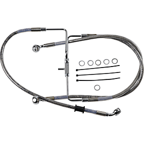 Brake Line - +4" - Stainless Steel - XL 1741-5847