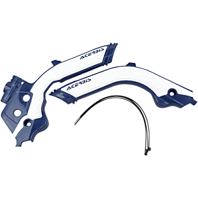 Acerbis X-Grip Frame Guards - Husqvarna - Blue/White