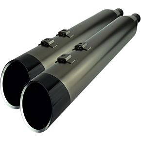 Khrome Werks 4.5" Mufflers for Touring - Smoked Khrome with Edge 202655