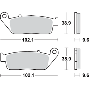 Sbs LS Brake Pads - Honda/Victory - 630LS 630LS