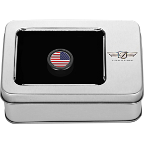 Figurati Designs Heel-Toe Shifter Cover - American Flag - Red/White/Blue/Black FD21-HTSC-BLK