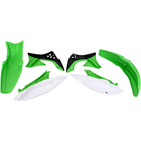 Acerbis Plastic Body Kit - OE '11 Green White/Black - KX450F