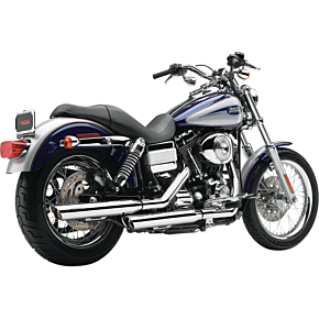 Cobra Slashcut Mufflers - Chrome - '95-'17 FXD 6005