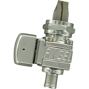Pingel The Guzzler® Fuel Valve -Polished - 22mm - Single - 3/8"