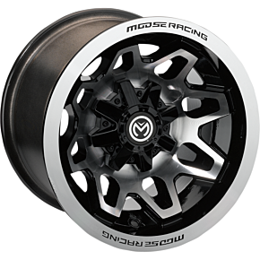 Wheel - 416X - Front/Rear - Machined Black - 12x7 - 4/156 - 4+3 0230-1137