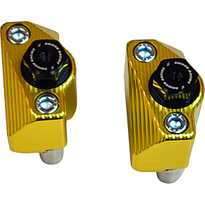 Captive Axle Block - Gold - Grom DRCAX-206GD