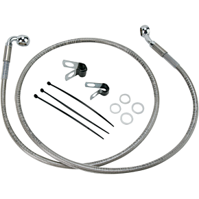 Brake Line - Front - +6" - Stainless Steel 1741-2682