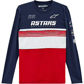 Turbo Long-Sleeve T-Shirt - Navy/Red - Large 1213711117030L