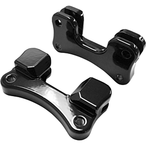Drag Specialties Fender-To-Fork Adapters - Gloss Black 1410-0096