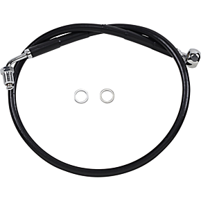 Brake Line - +4" - Black - '18-'21 Softail 1741-5808