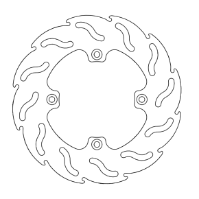 Brake Rotor - Rear - Flame 110224-PU