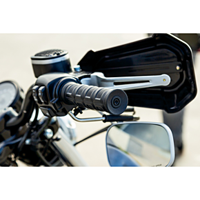 Kuryakyn Black Dillinger Grips for Dual Cable