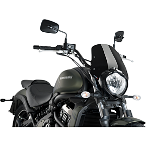 PUIG New Generation Windscreen - Black - Vulcan