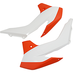 Acerbis Radiator Shrouds - SX 85 - Orange/White