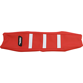 Ribbed Seat Cover - Red Cover/White Ribs - Gas Gas 0821-3427