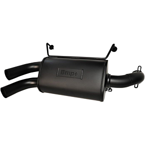 Double Barrel Slip-On Muffler - Ceramic Black 17-308-CB