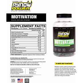 Motivation Capsules - 60 ct. Bottle MOT882