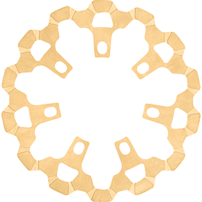 Brake Rotor - Front - 11-13/16" - Gold 3-622