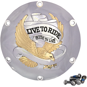 Live to Ride Derby Cover - 6-Hole - Gold 1107-0630