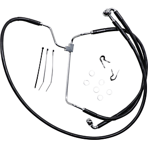 Brake Line - Front - Black - +8" 1741-3982