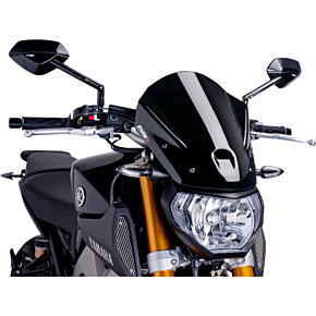 PUIG New Generation Windscreen - Black - MT09