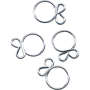 ALL BALLS Refill Kit - Wire Clamp - Silver - 4-Pack FS00042