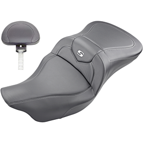 Saddlemen Extended Reach Road Sofa Seat - Carbon Fiber - Backrest
