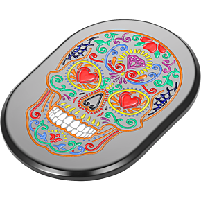 Antenna Cover - Right Rear Fender - Sugar Skull - Black FD30-AC-BLK-RT