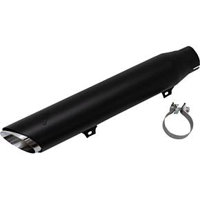 Twin Slash Slip-On Muffler - Black - Softail 46750