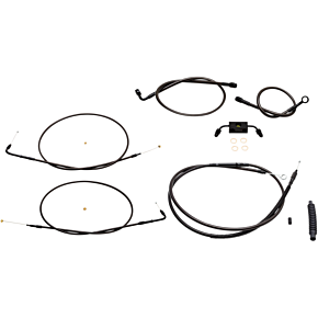La Choppers Handlebar Cable/Brake Line Kit - Mini Ape Hanger Handlebars - Midnight LA-8321KT-08M