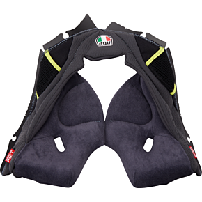 Pista GP RR Cheek Pads - Gray/Yellow - Large 2018500056499L