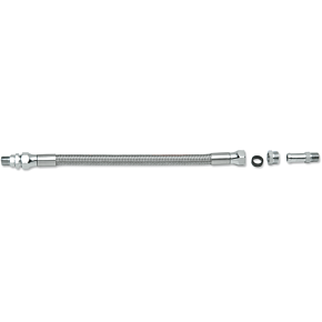 Oil Line with Fittings - Stainless Steel - 12" 0711-0047