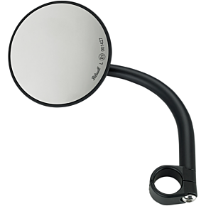 Mirror w/mount - Round - Black 6503-501-131