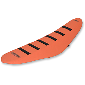 Sdg 6-Ribbed Seat Cover - Black Ribs/Orange Top/Orange Sides 95935KOO