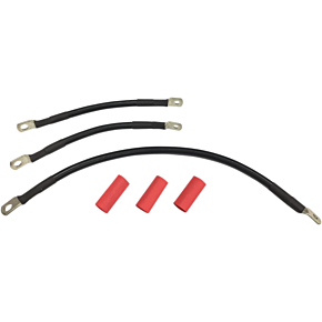 Black Battery Cable Set - '91-'93 Dyna 2113-0664
