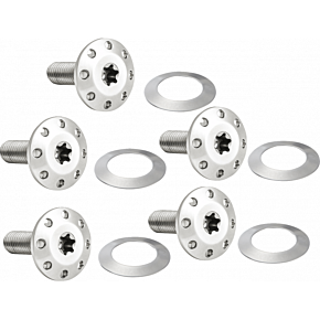 Bolt Kit - Holeshot/Front/Floating/Brake Rotor - Spoke Mount - Polished - 5 Pack 300-905