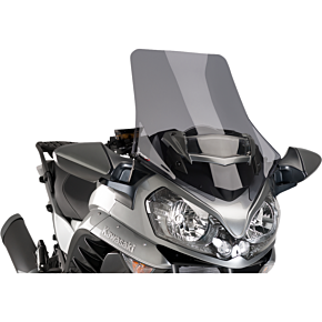 PUIG Race Windscreen - Dark Smoke - Kawasaki