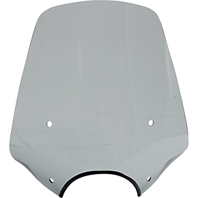 Big Shot Windshield - 9" Headlight Cutout - Black Smoke MEP57212