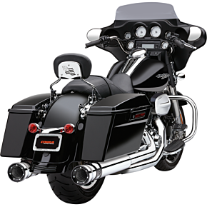 Cobra Race Pro Mufflers for '95-'16 Bagger - Chrome 6218