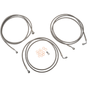 La Choppers Brake Lines - 18" - 20" Ape Hanger Handlebars - Stainless Steel LA-8052B19